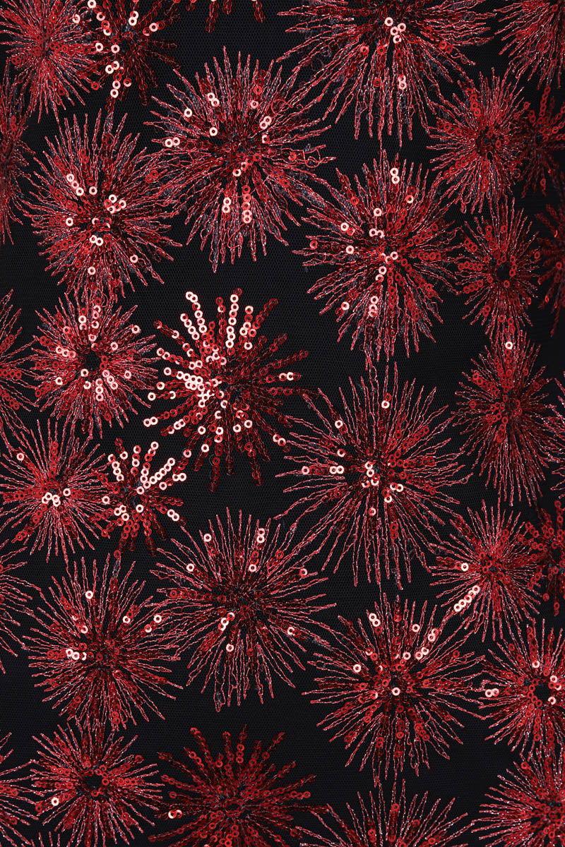 V Neck Sequin Party Top