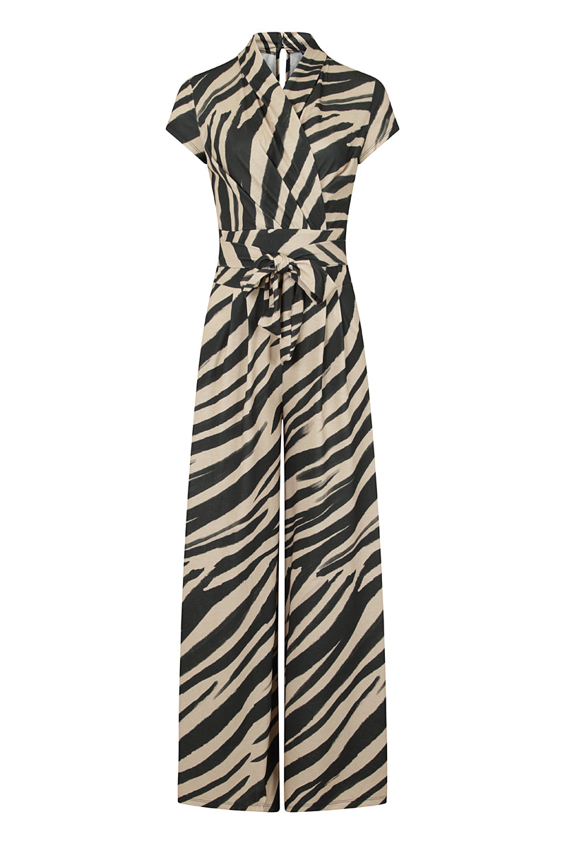Wide Leg Jumpsuit with Cap Sleeves