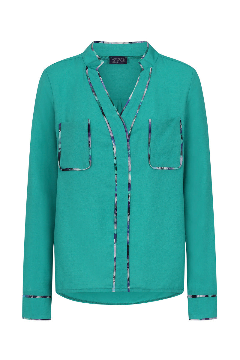 Crepe Blouse with pockets