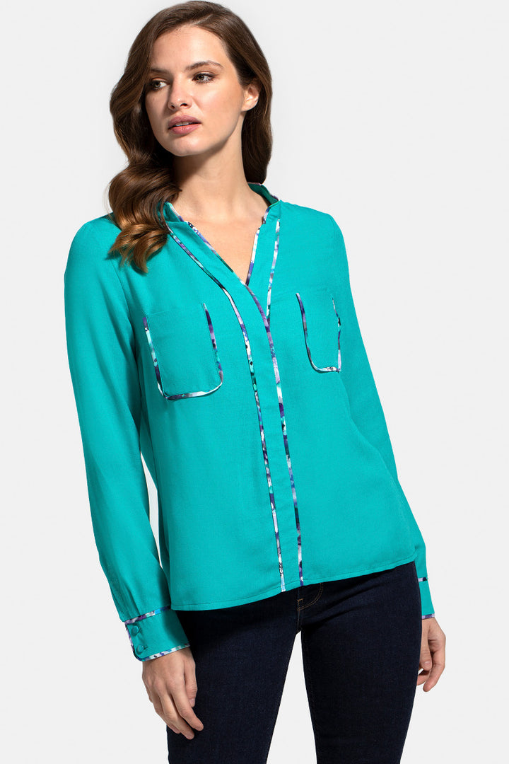 Crepe Blouse with pockets