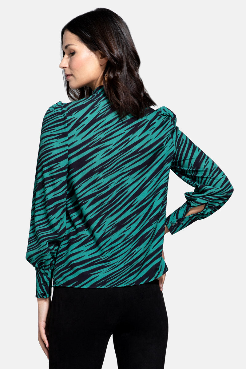Balloon-Sleeved Top