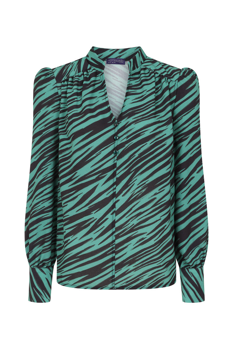 Balloon-Sleeved Top