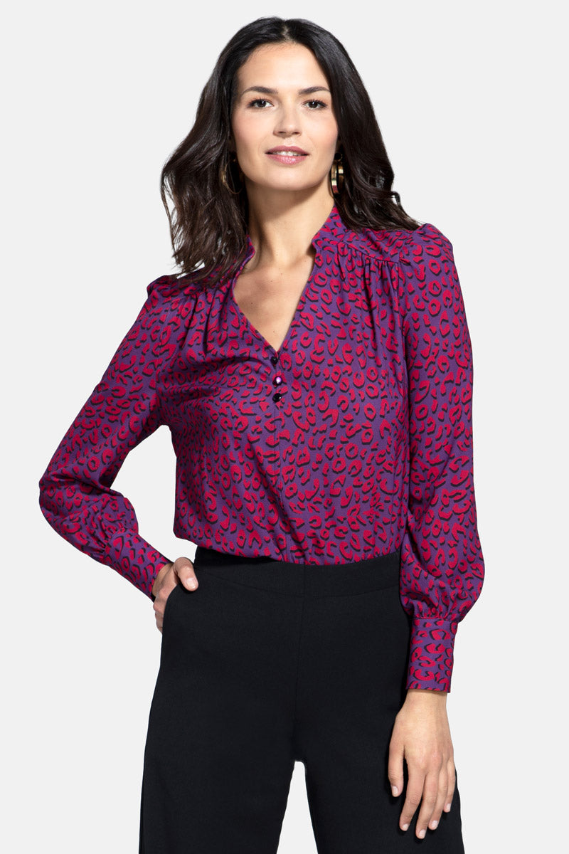 Balloon-Sleeved Top