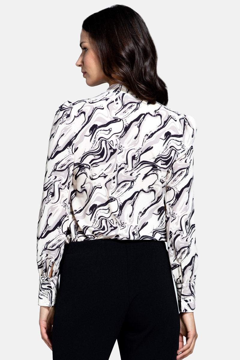 Balloon-Sleeved Top
