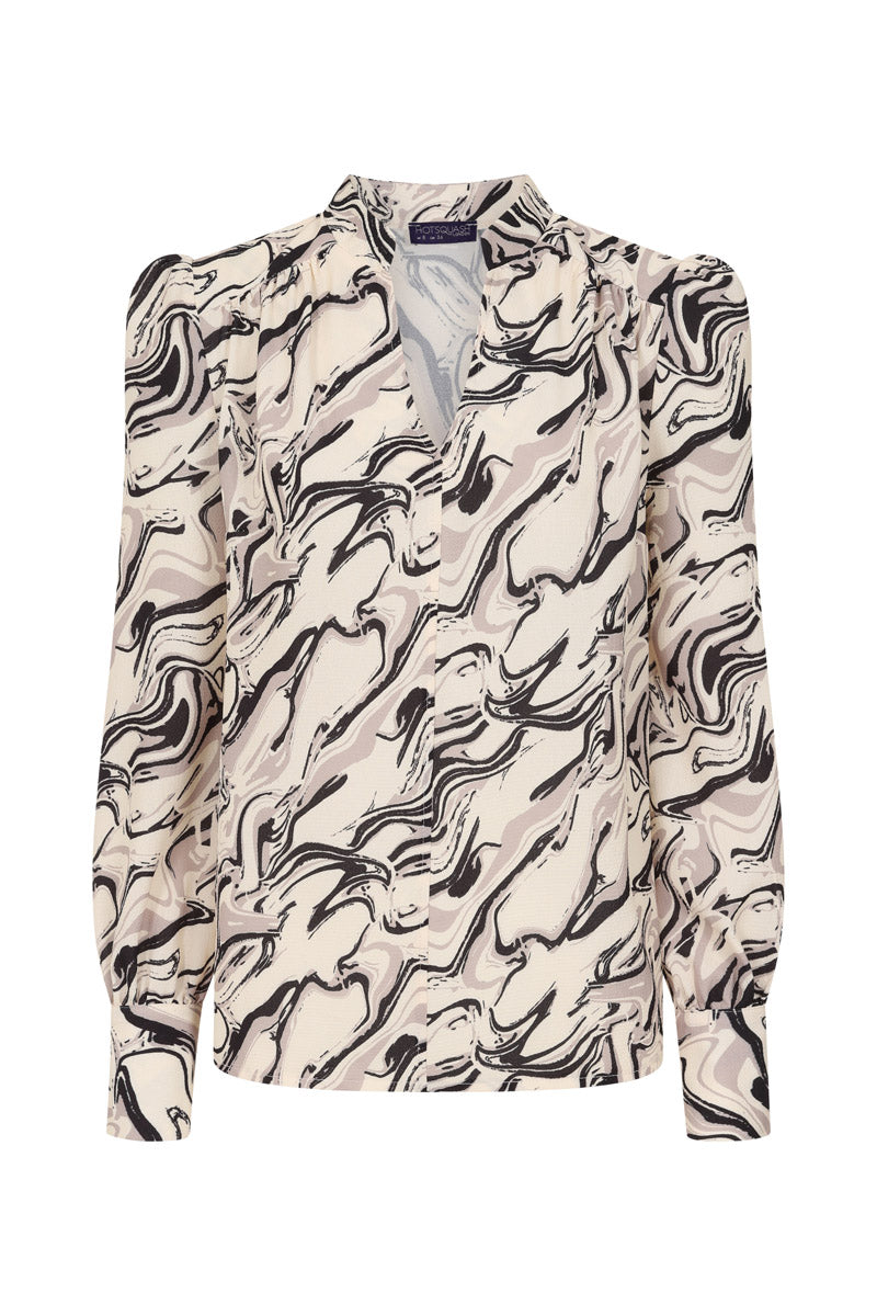 Balloon-Sleeved Top