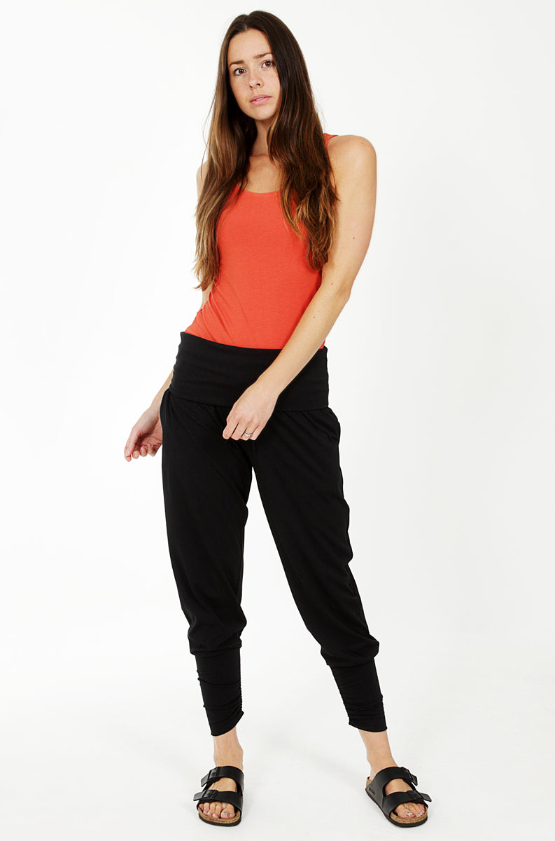 Roll Top Harem Yoga Trousers