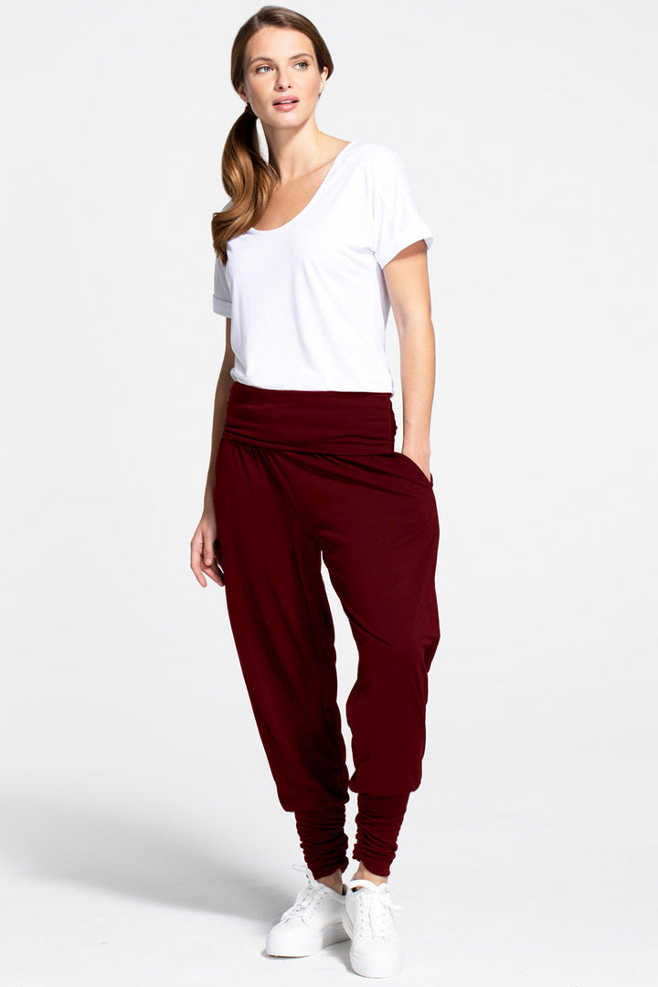 Roll Top Harem Yoga Trousers