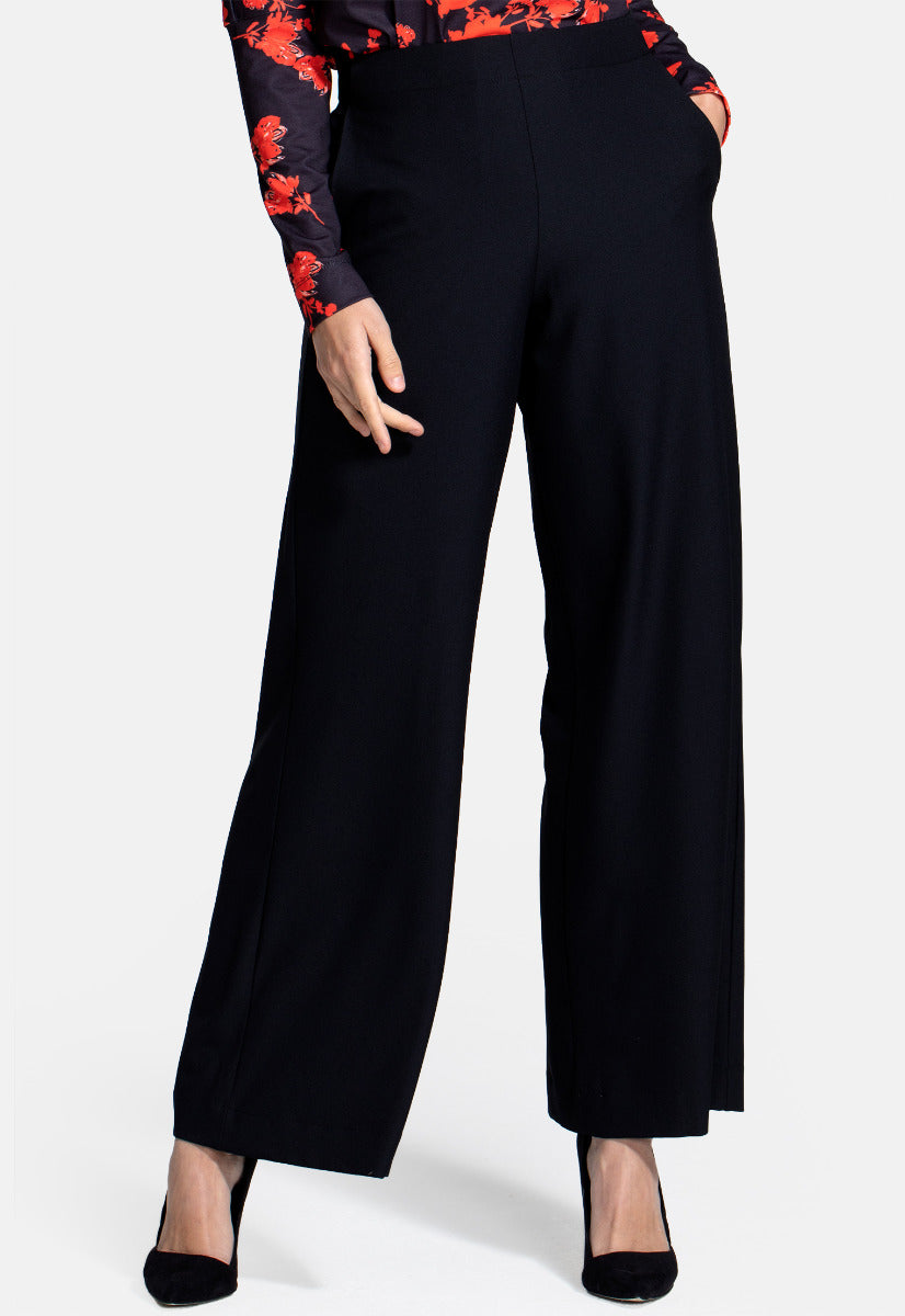 Luxe-Lounge Wide Leg Crepe Trouser