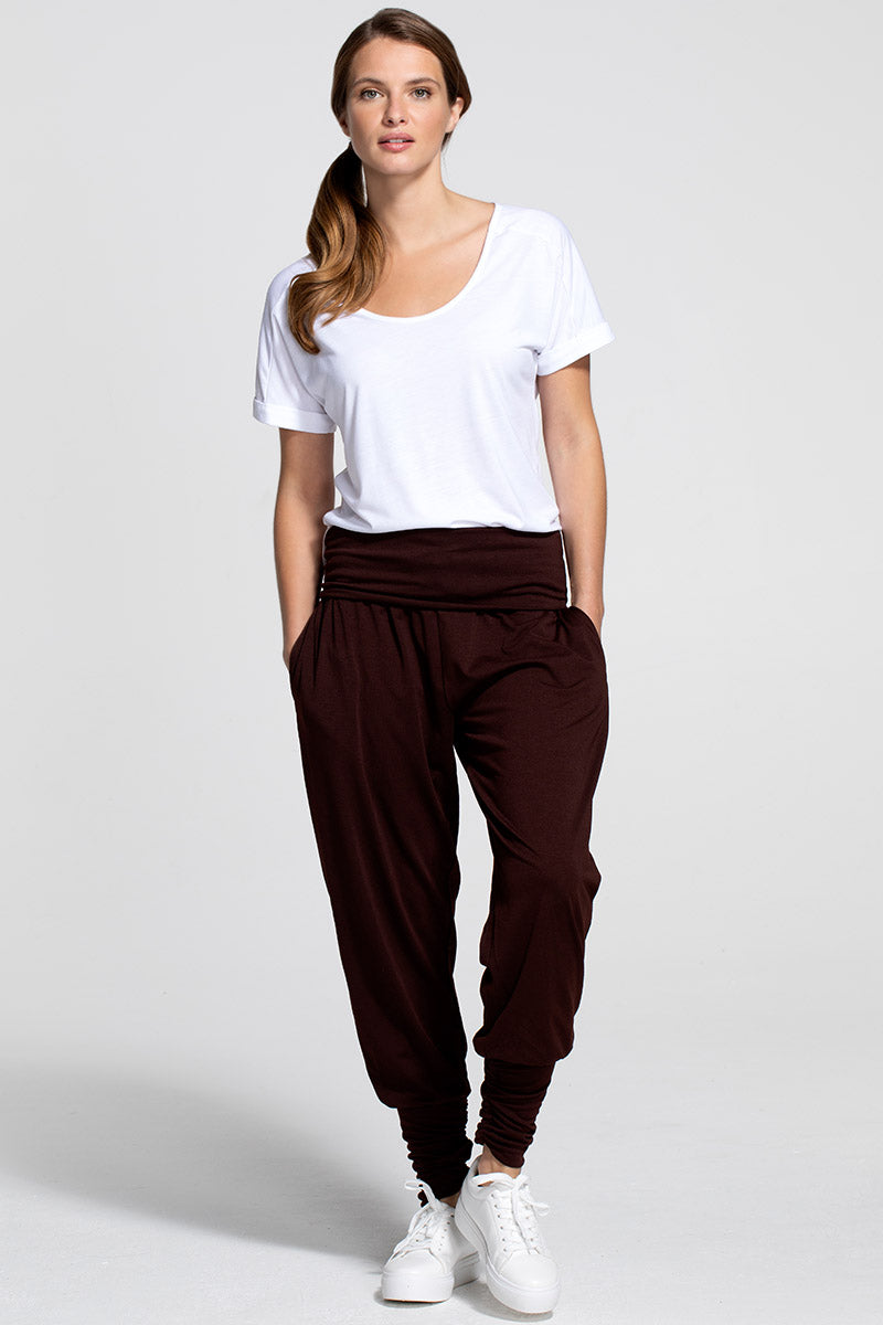 Roll Top Harem Yoga Trousers