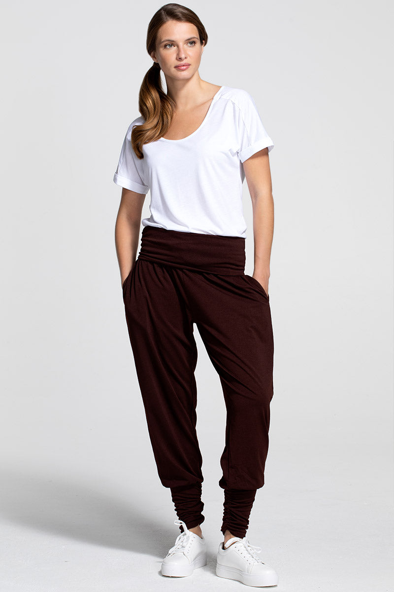 Roll Top Harem Yoga Trousers