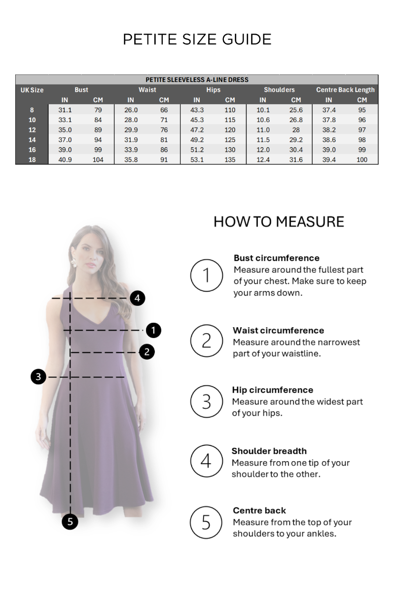 Petite Sleeveless A-Line Dress