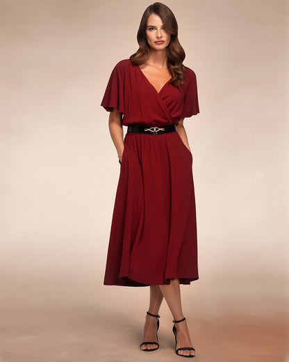 Chiffon Midi Dress
