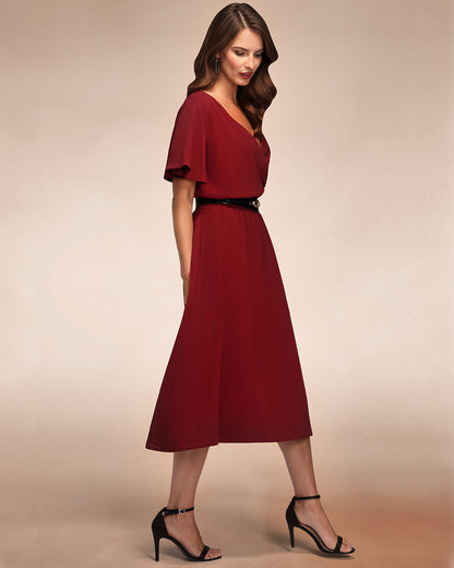 Chiffon Midi Dress
