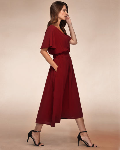 Chiffon Midi Dress