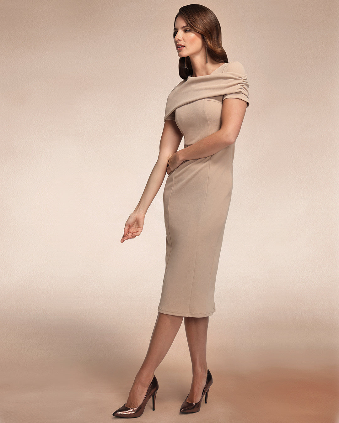 Cape Bodycon Dress