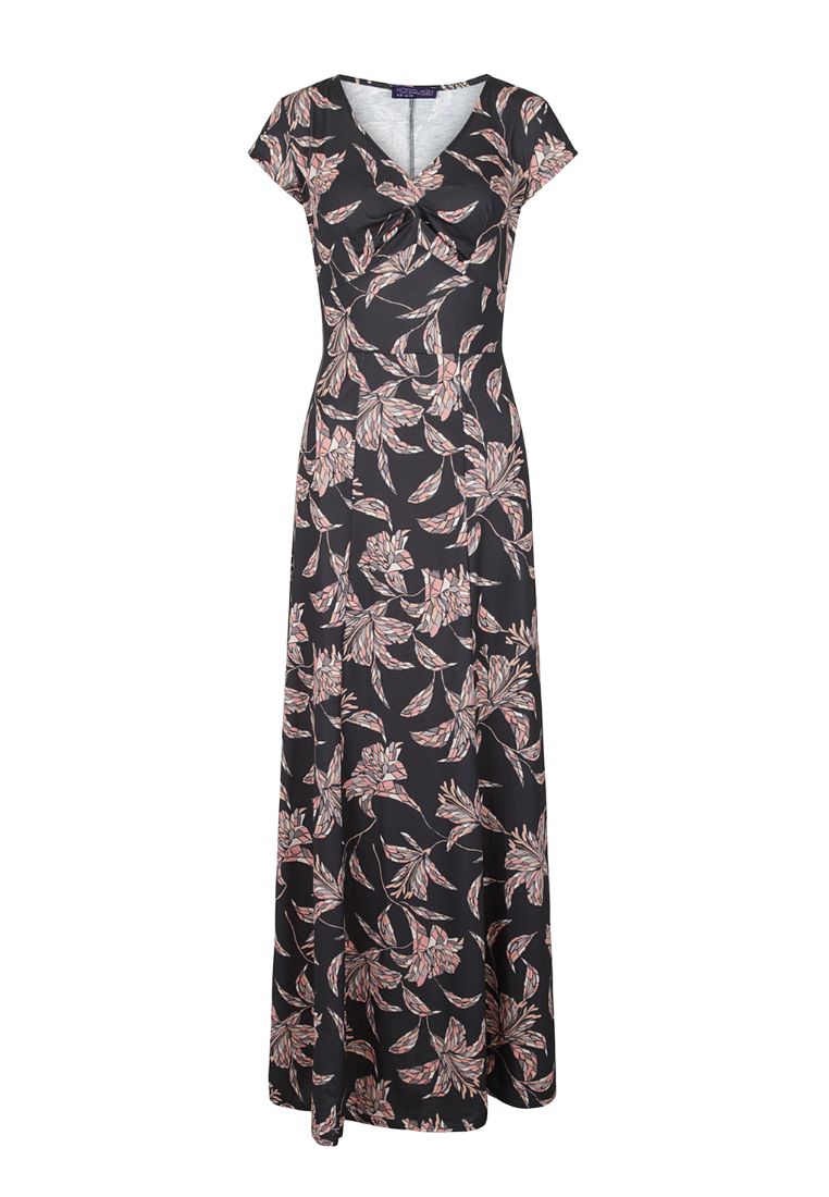 Cap Sleeve Jersey Maxi Dress
