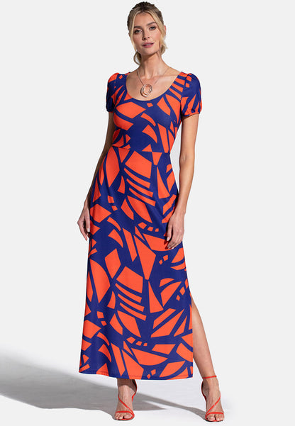 Split Hem Scoop Neck Maxi Dress
