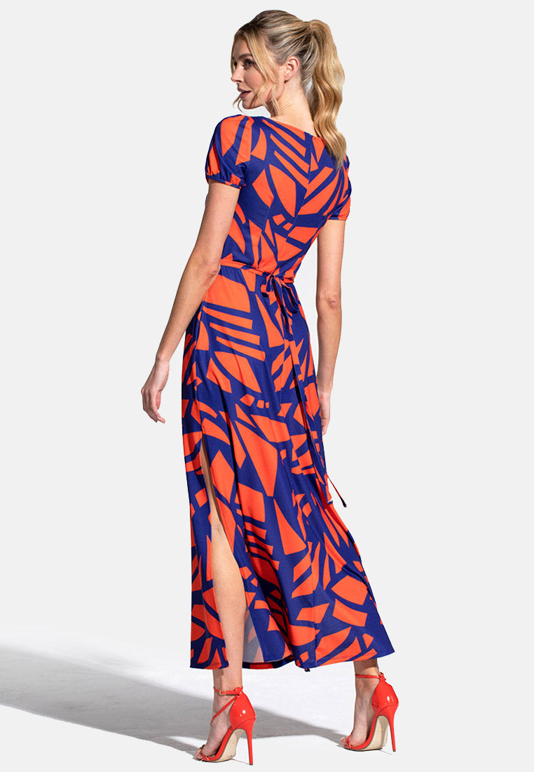 Split Hem Scoop Neck Maxi Dress