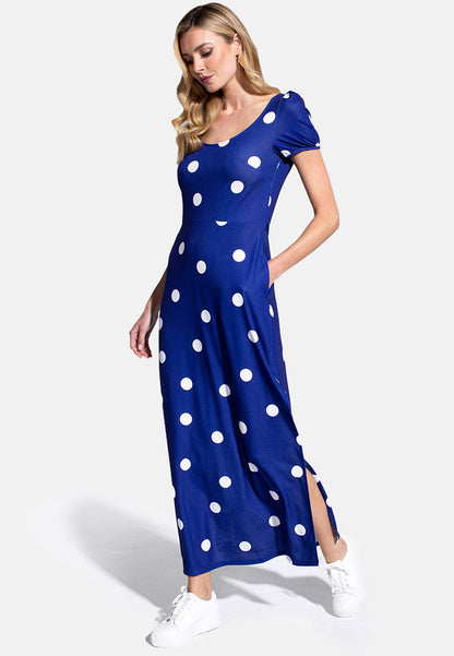 Split Hem Scoop Neck Maxi Dress
