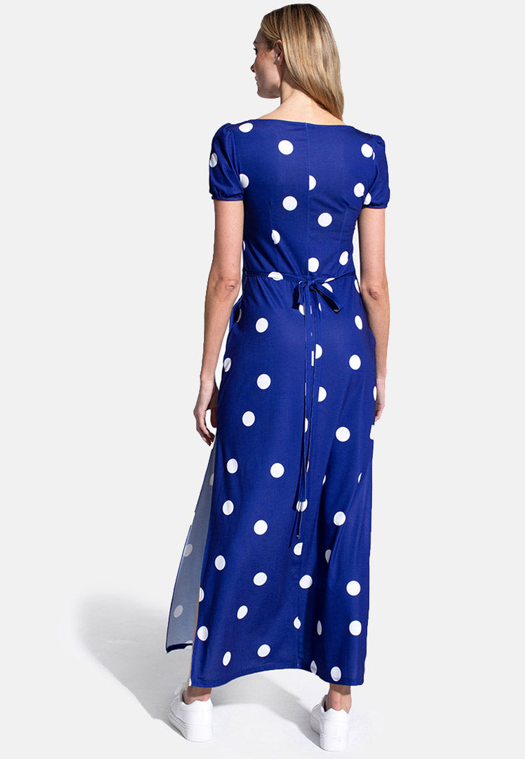 Split Hem Scoop Neck Maxi Dress