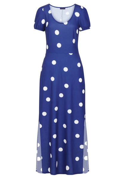 Split Hem Scoop Neck Maxi Dress