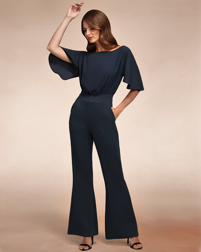 Drop Shoulder Jumpsuit