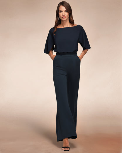 Drop Shoulder Jumpsuit