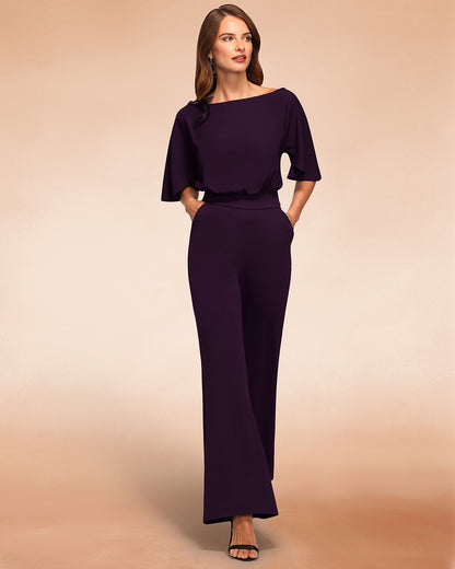 Drop Shoulder Jumpsuit