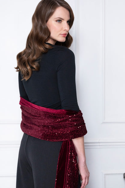 Velvet Sequin Scarf