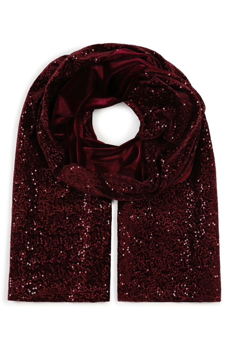 Velvet Sequin Scarf