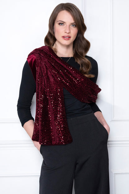 Velvet Sequin Scarf