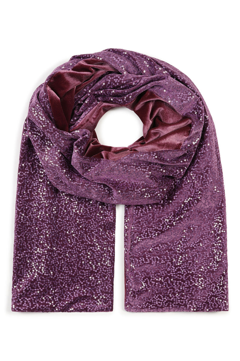 Velvet Sequin Scarf