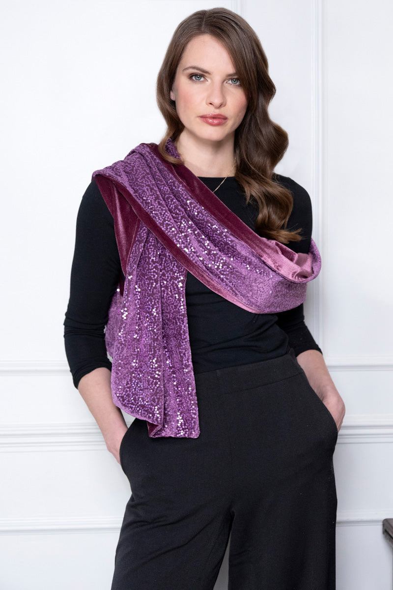 Velvet Sequin Scarf