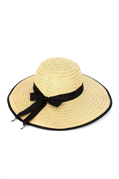 Stripe Detail Womens Sun Hat