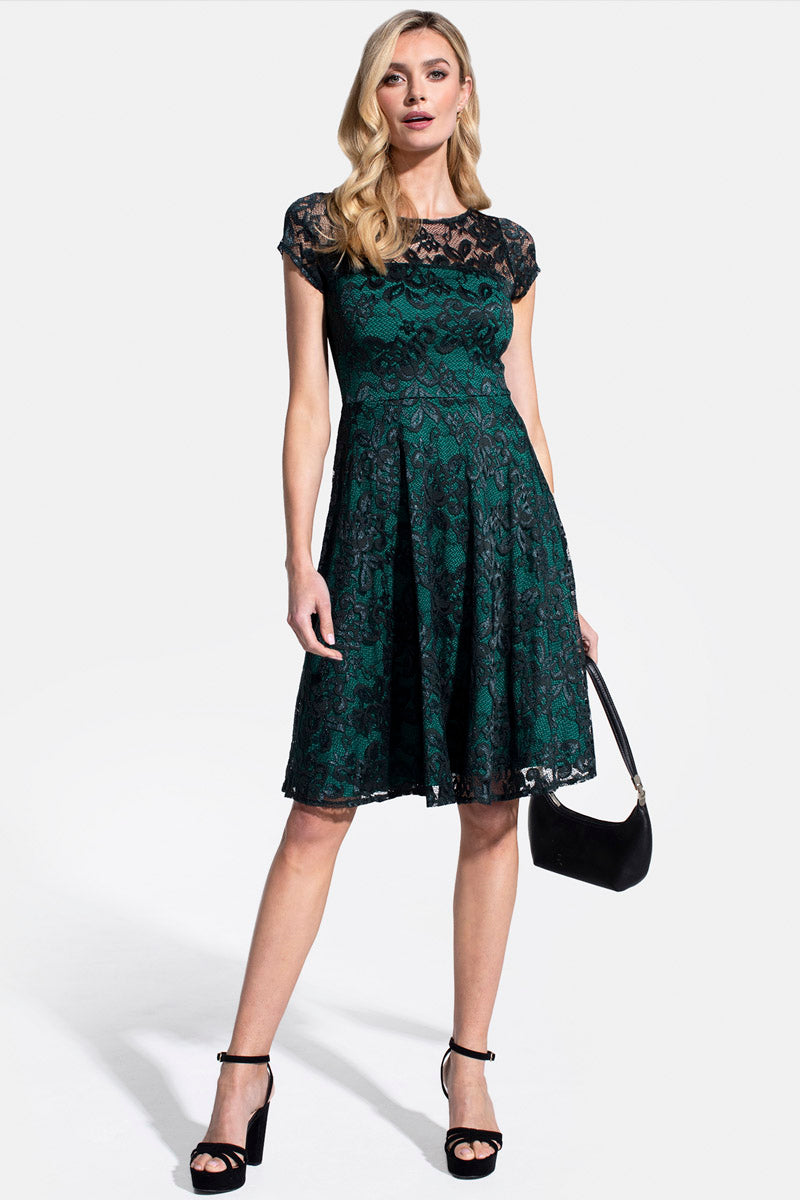 Lace Fit N Flare Dress