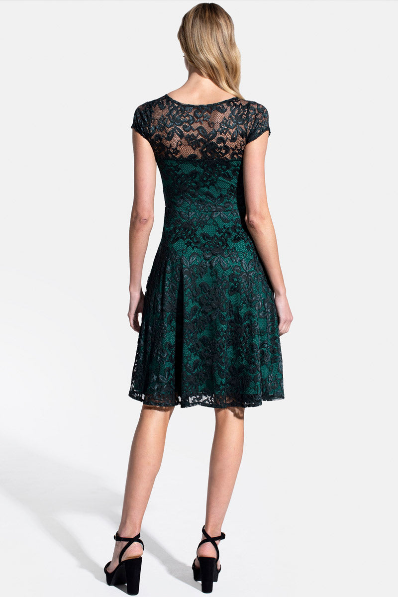 Lace Fit N Flare Dress