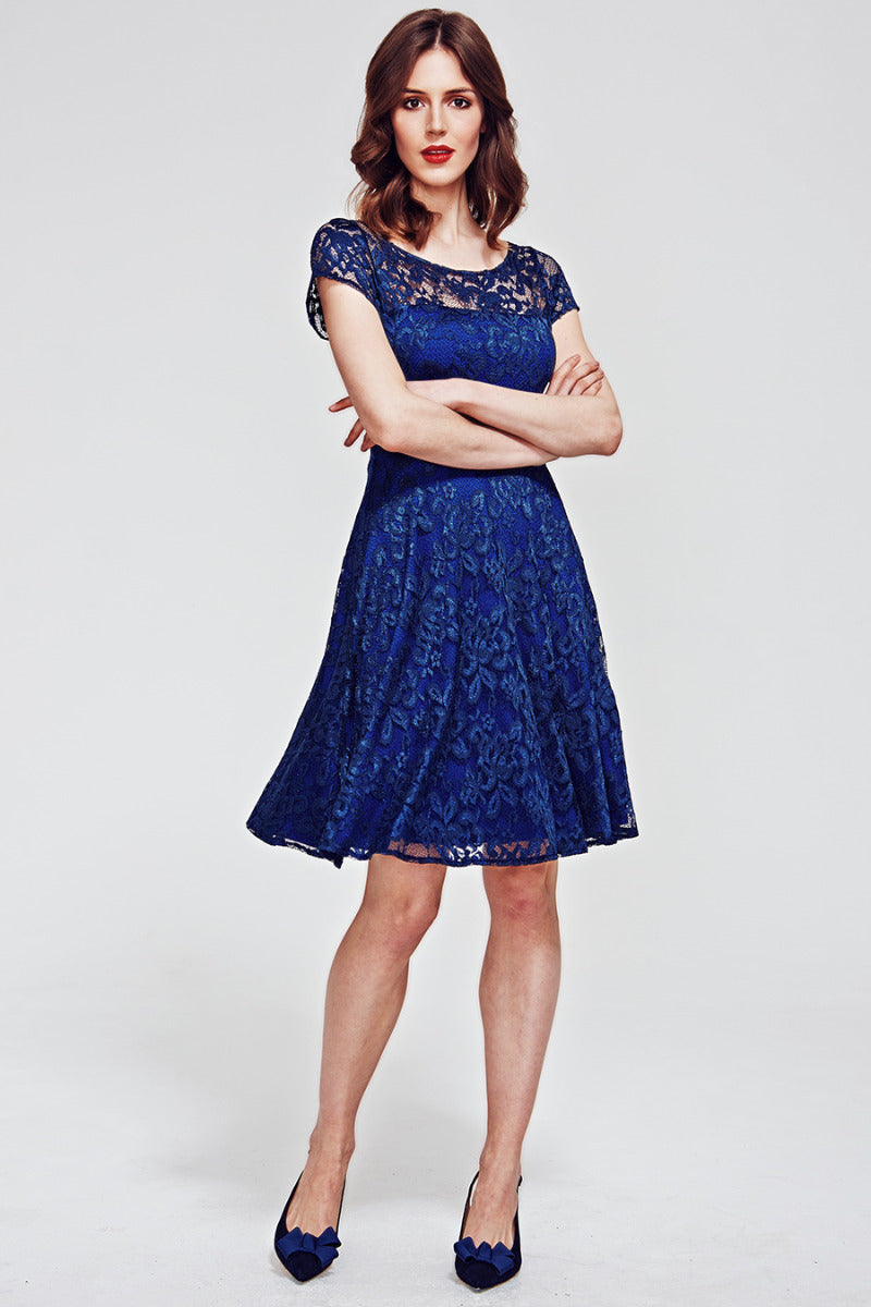 Lace Fit n Flare Dress