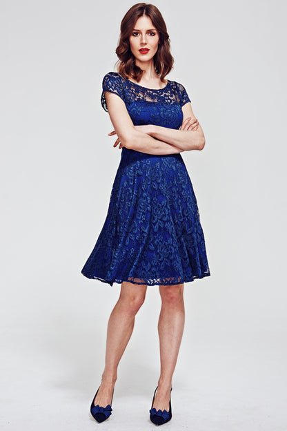 Lace Fit n Flare Dress