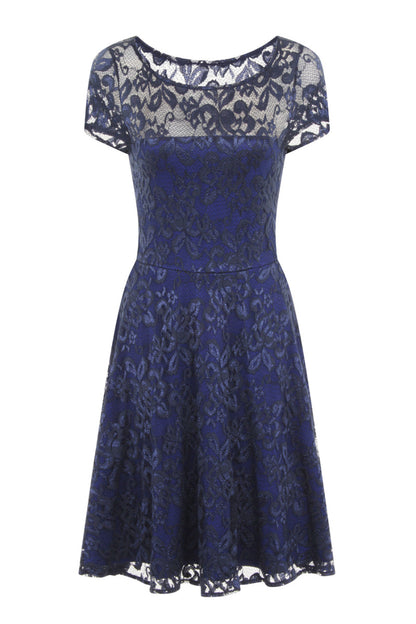 Lace Fit n Flare Dress