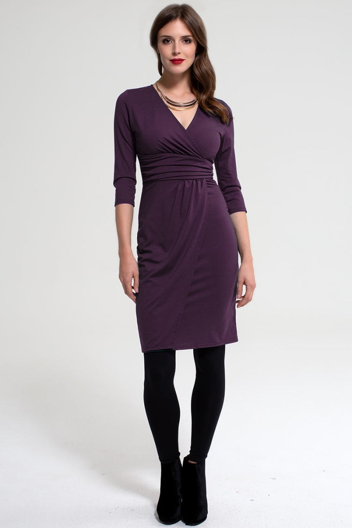Jersey Mock-Wrap Dress