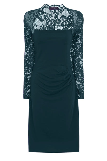 Lace sleeve dress AW16