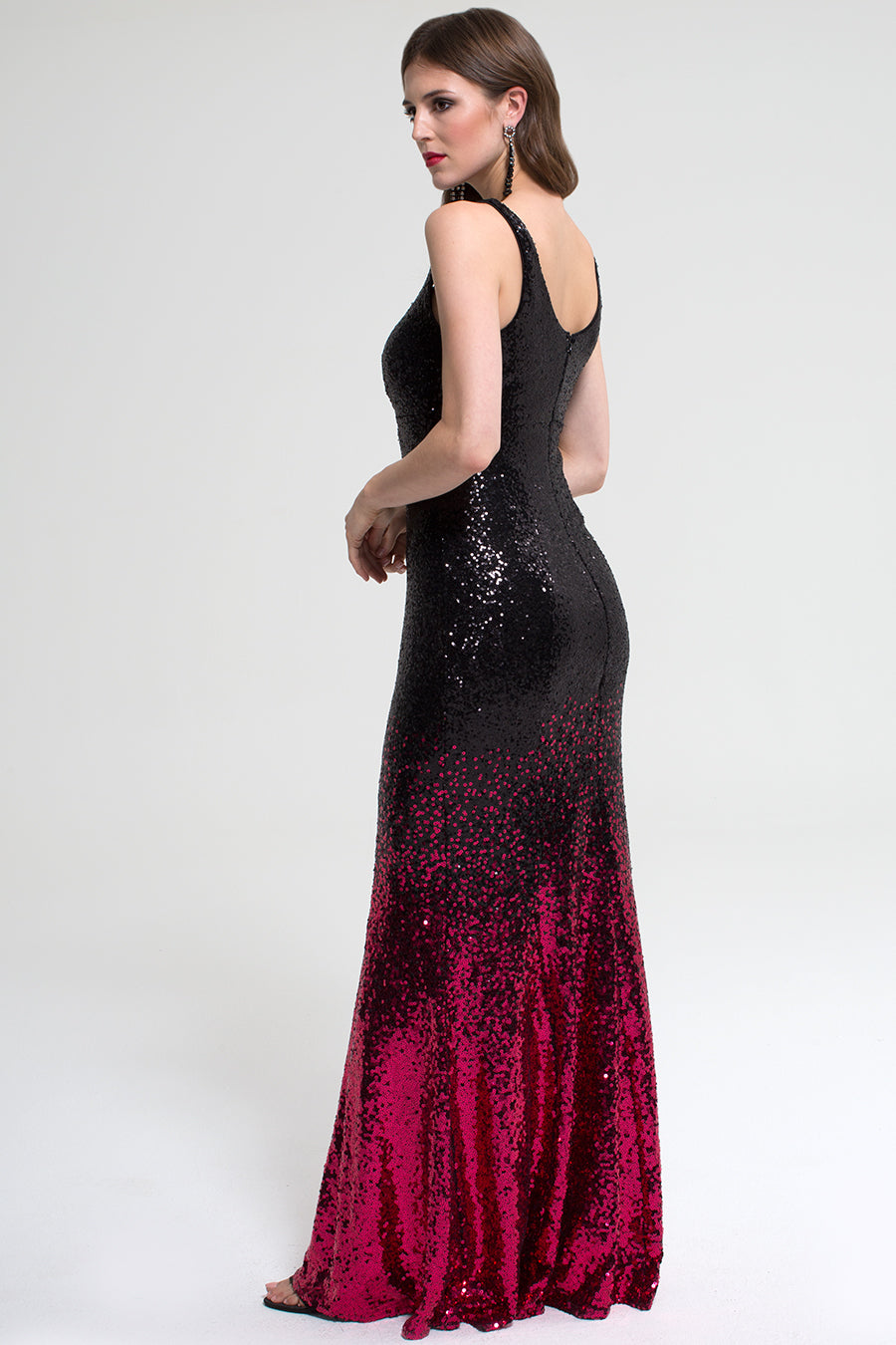 V Neck Sequin Maxi Dress HotSquash London V Neck Sequin Maxi Dress HotSquash London