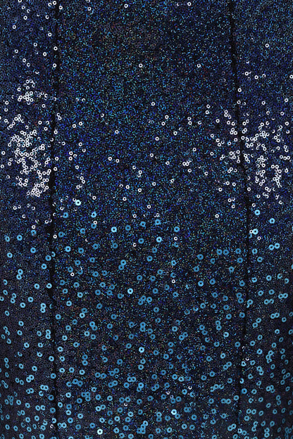 V Neck Sequin Maxi Dress