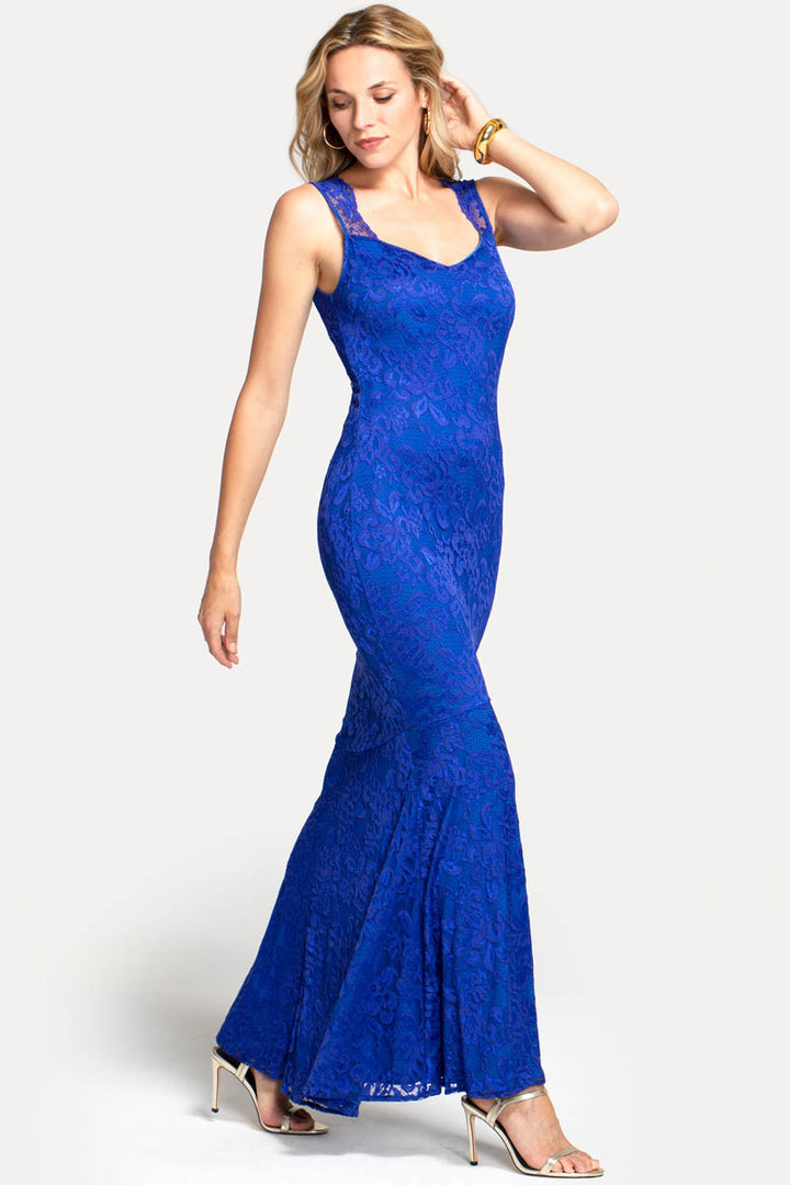 Sweetheart Neckline Lace Maxi Dress
