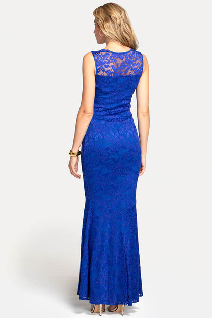 Sweetheart Neckline Lace Maxi Dress