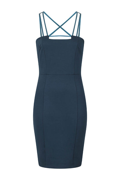 Spaghetti Strap Ponte Dress