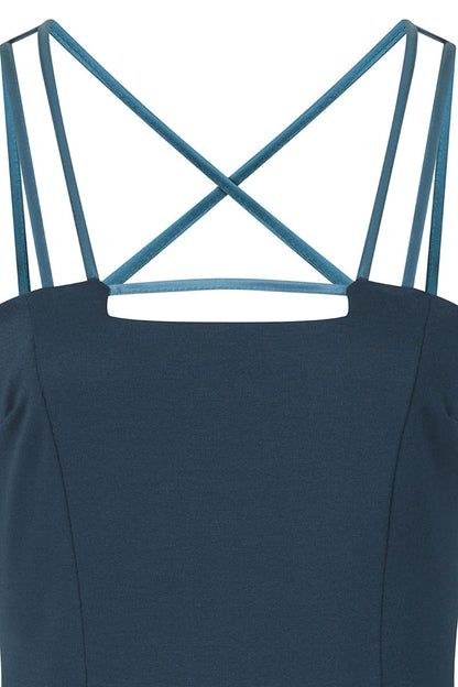 Spaghetti Strap Ponte Dress