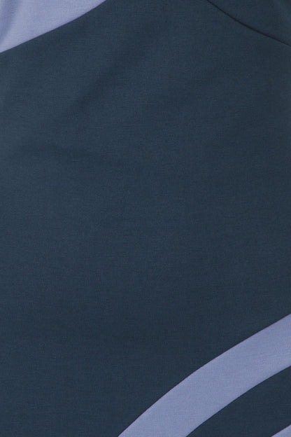 Halterneck Colour Contrast Dress