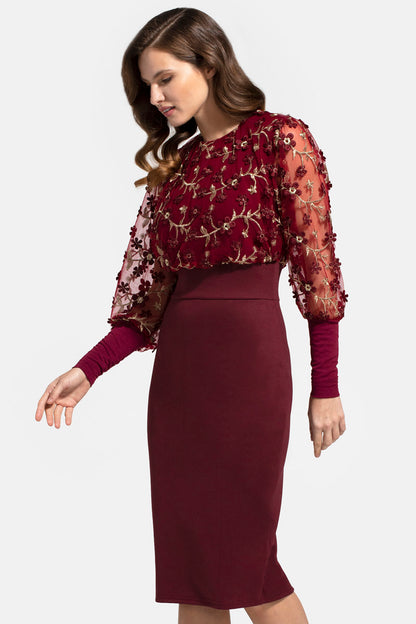 Embroidered Emma Dress