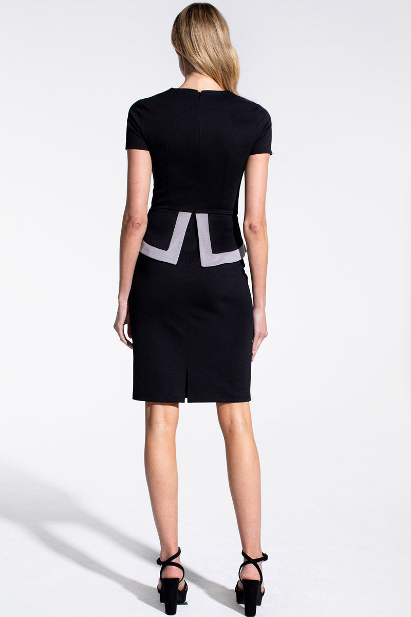 Peplum Dress with Contrast Trim, with FREE UK Delivery & Returns. HotSquash London Peplum Dress with Contrast Trim, with FREE UK Delivery & Returns. HotSquash London